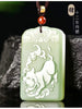 carved jade pendant 12 zodiac signs Mouse ox tiger rabbit dragon snake horse sheep monkey chicken dog pig - Image 10