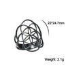 Eueavan Flower of Life Ring Stainless Steel Sacred Geometry Archangel Metatron Ring Adjustable Amulet Jewelry Gift - Image 18