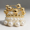 Punk Pearl Bracelet Big Large Size Chunky Ball Bangle Ccb Large Ball Bracelet Women Wedding Party Jewelry - Image 5
