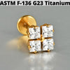 Cz Flower Titanium Cartilage Earrings Stud 16G Internally Threaded Sun Helix Ear Tragus Piercing Jewelry - Image 11