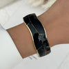 Vintage Punk Black Dripping Oil Metal Enamel Bangles For Women Geometric Wide Chunky Cuff Bracelets Party Aesthetic Jewelry - Image 26