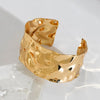 Classic Bump Pattern Openning Bangles Bracelet for Women Cuff Bracelet Gold Color Iron Hand Ornament Jewelry - Image 17