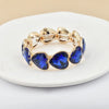 crystal bracelet For Women colorful Geometric rhinestone square elastic thread red white pink bracelet boho style - Image 24