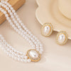 Imitation Pearl Necklace Earrings Set For Women Jewelry Classic Styles Party Accessories Holiday Gifts - Image 4