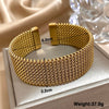 Greatera Close Line Embossing Stainless Steel Men's Bracelet Braided Mesh Open Bangle Classic Daily Party Wear Jewelry Gifts - Image 10