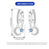 Miseff Silver Earring Blue Star Moon Earring Jewelry Birthday Gift For Women Mother's Day Gifts - Image 3