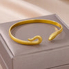 Vintage Snake Bangle Bracelet For Women Stainless Steel Snake Opening Bangle Animal Aesthetic Jewelry - Image 10