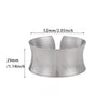 Wide Cuff Bracelet For Women Hammered Silvery Color Embossed Star Open Bangle Accessories Jewelry Party Gifts - Image 8