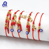 Lucky Eye Heart Chili Turkish Evil Eye Charm Bracelet Copper Beads Adjustable Braided Rope Bracelet for Women Men Girls Jewelry - Image 1