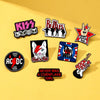 Rock N Roll Enamel Pins Retro Rock Band Brooches Lapel Badges Punk Jewelry Backpack Denim Jacket Decor Fans Gift - Image 2