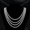Hip Hop 5MM Tennis Chain Iced Out Bracelet Necklace Men Silver Color Tennis Jewelry Chains Women 20inch Choker Punk Gift - Image 4