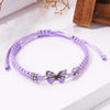 Woven Butterfly Flower Cord Bracelet with Adjustable Length - Image 32