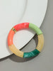 Chunky Acrylic Tube Bead Bangle with Multicolor Options - Image 18