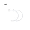 2pcs Clear Surgery Bioflex Nose Rings Belly Rings Septum Eyebrow Lip Cartilage Earring Industrial Plastic Piercing Jewelry - Image 13