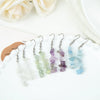 Jewelry Mineral Stone Crystal Charms Earrings Amethysts Chips Gravel Tassel Charm Quartz Dangle Earring Girl - Image 5