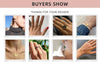 Yachan Stainless Steel Wide Rings For Women Gold Plated Tap Metal Texture Stone Wide Ring Jewelry Gift - Image 15