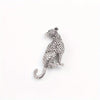 Metal Animal Brooches Set Cat With Fish Charm Dachshund Dog Lion Leopard Fox Rhinestone Lapel Pins Retro Clothing Decor Badge - Image 9