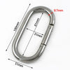1-5Pcs Oval Coil Spring/50/65/80mm Heavy Duty 304 Stainless Steel O Ring Snap Hook Quick Release Rings Carabiner Buckle - Image 10