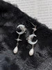 Earrings for Girls Asymmetrical Shining Star Moon Orecchini Donna Kolczyki - Image 11