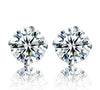 Silver Jewelry Women Cute Tiny Clear Crystal CZ Stud Earrings Gift for Girls Lady - Image 6