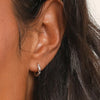 Silver Electroplated Zircon Star Earrings for Women Temperament Jewelry Gift - Image 2