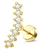 Flat-Back Cartilage Piercing Studs and Hoops in Multiple Styles - Image 8