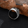 Stainless Steel Cross Rings For Men Silver Color Crack Zircon Rings Cross Signet Chunky Dainty Jewelry For Man - Image 4