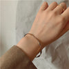 Twisted Mobius Open Cuff Bangle in Gold-Tone or Silver-Tone - Image 2
