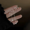 Silver Color Asymmetric Big Dipper Earrings for Women Zircon Long Tassel Chain Dangle Earrings Wedding Jewelry - Image 2