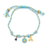 Colorful Cord Bracelet with Fish and Flower Charms - Image 6