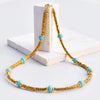 Colorful Stone Beads Chain Bohemia Stainless Steel Gold Color Metal Bracelets Jewelry Gift for Women - Image 24