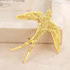 Aomogo Stainless Steel Broochs Personality Pin Designs Drawing Swallow Brooch For Women Jewelry Banquet Creative Gifts - Image 2