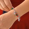 Christmas Glitter Snowflake Bell Pendant Bracelet for Women Rhinestone Necklace Xmas Joy Holiday Party Jewelry Gift - Image 3