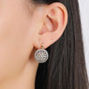 Double Layer Round Inlaid Zirconia Jewelry Set for Women Two-tone Gold Plated Earrings Ring Retro Banquet Jewelry - Image 6