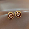 Wenhq Vintage Flower Leaf Clip on Earrings for Women's Party Rhinestone Pearl Cuff Ear Clip Jewelry Accessory - Image 9