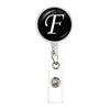26 English Letters Brooch A-Z Initial Round Glass Ball Pendant Retractable Badge Reel For Women Gifts Jewelry - Image 11