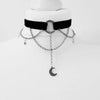 Goth Dainty Chain Crescent Moon and Stars Choker Witch Necklace Silver Colour Pendant Punk Jewelry Women Gift Gothic - Image 10
