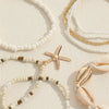 7 Pcs Stackable Starfish Pendant Bracelet Set with Mini Seed Beads Handcrafted Beach Jewelry for Women - Image 5