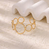 Stainless Steel Bracelet For Women Men Aesthetic Flower Leaf Bangle Opening Gold Color Geometric Bangles Bracelets Jewelry - Image 21