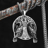 Viking Tree Raven Men Necklaces Stainless Steel Pendant Chain Women Punk Jewelry Accessories Gifts - Image 1