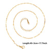 Ten-Piece Stainless Steel Chain Necklace Lot in Gold-Tone with 45 cm Length - Image 20