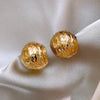 Vintage Gold Metal Drop Clip on Earrings for Women Gothic Punk Geometric Statement Non Pierced Earrings Jewelry - Image 1