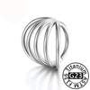 Titanium Triple Hinged Cartilage Earring Helix Piercing Nose Septum Rings Conch Clicker Metal Hoop Stud Body Jewelry - Image 14