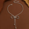 Sparkling Inlaid Zirconia Ribbon Tassel Anklet Women's Delicate Ankle Accessory Wedding Banquet Jewelry Gift - Image 2