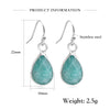 Stone Earrings for Women Teardrop Agate Crystal Amazonite Dangle Earring Cute Elegant Classic Jewelry - Image 3