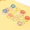 Multicolor 20 Pcs Acrylic 25x24MM Transparent Ring Geometric Ring Cute Girl Index Finger Ringn - Image 6