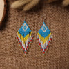 Seed Beads Earrings Hand Weaving Beaded Simplicity Colour Retro Bohemia Geometry Alloy Ma'am Tassel Earrings - Image 12