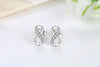 Infinity and Heart Stud Piercing Earrings with Crystal Accents - Image 28
