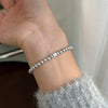 French Retro Single Zircon Pearl Bracelet for Women Simple Handmade Beaded Elegant Jewelry Birthday Gifts for Female - Image 11