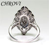 Style Silver ，Sapphire Ring ， Bridal Party Ring - Image 4